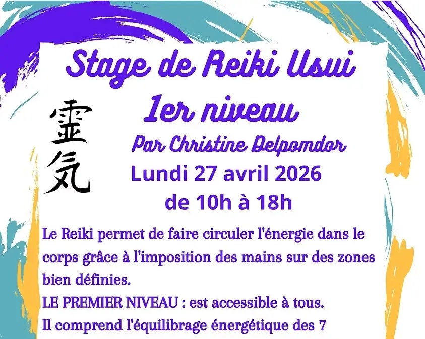 Stage de Reiki Usui 1er niveau – couverture de l’événement Lithovali