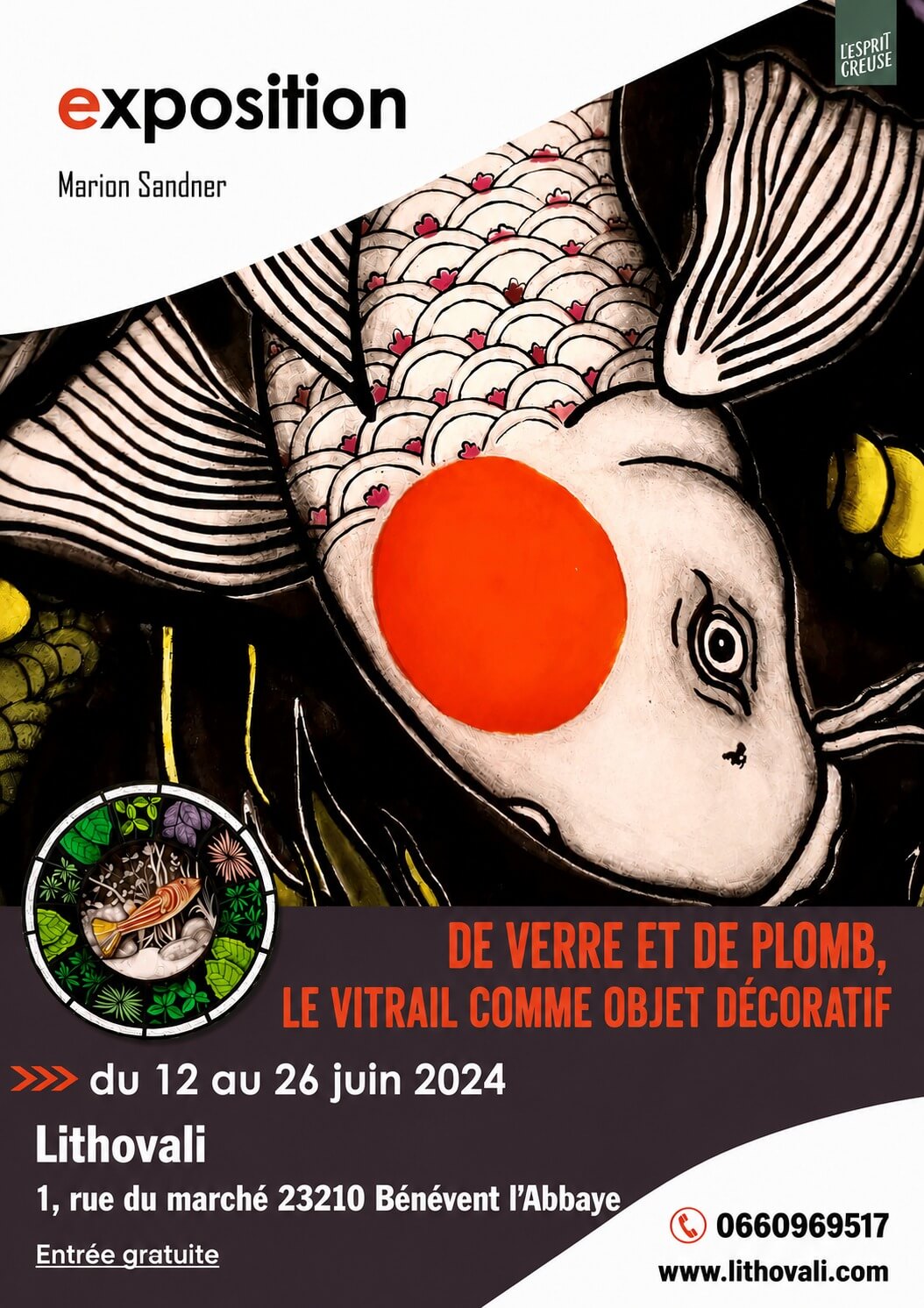 affiche d'exposition carpe koï